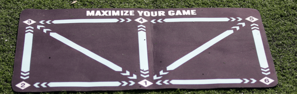 Trainingsmat kan helpen bij het trainen van je balans en coördinatie. Trainingmat, voetenwerk, balcontrole, basis bewegingen, basis techniek, voetbal, ballieballie, bal, balans,